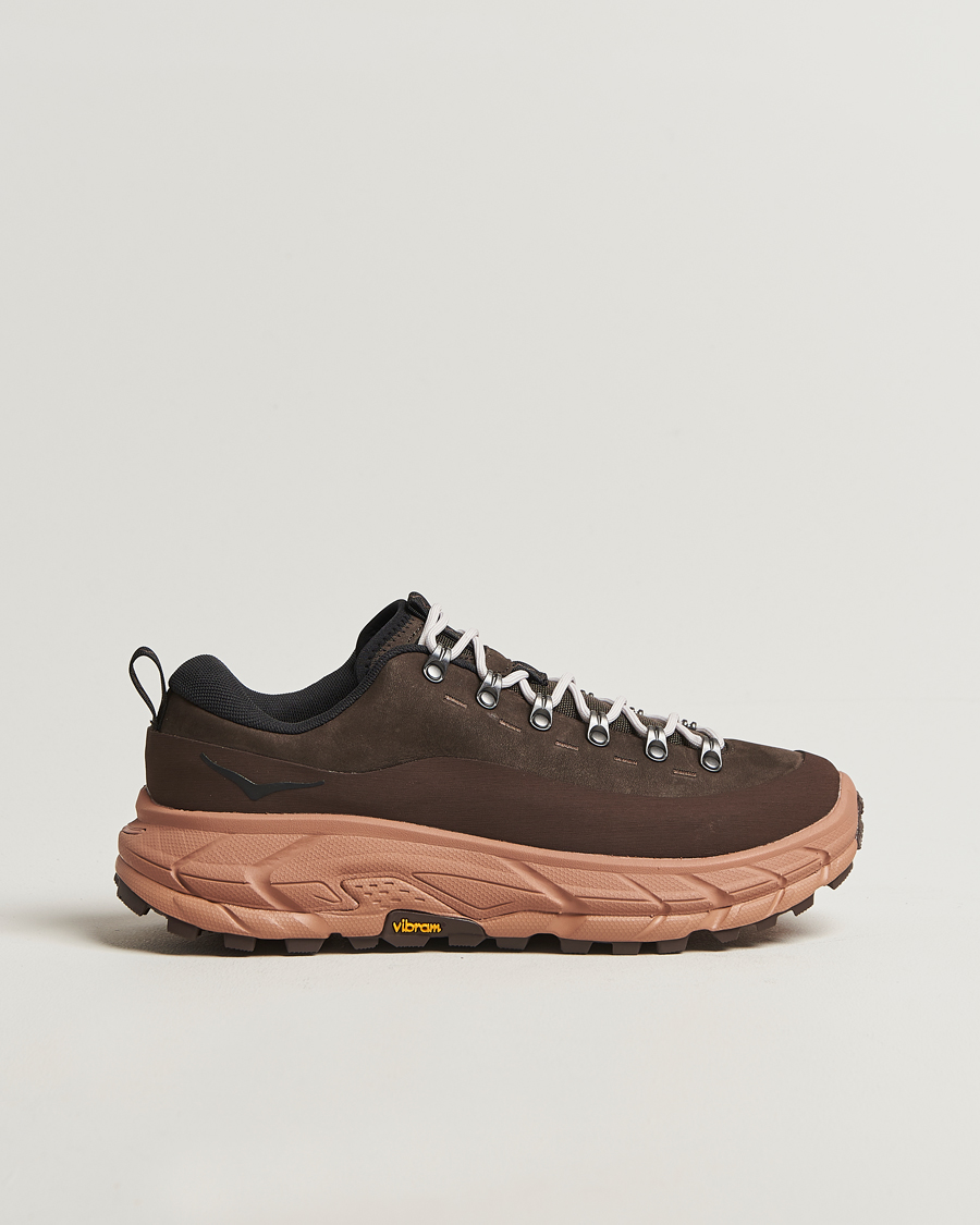Heren | Trail sneakers | Hoka | One Tor Summit Cast Iron/Walnut