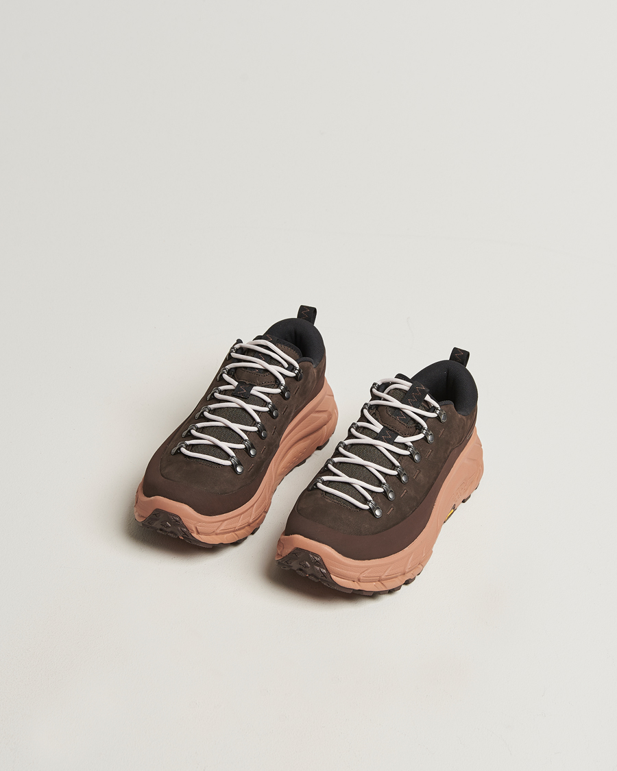 Heren | Trail sneakers | Hoka | One Tor Summit Cast Iron/Walnut