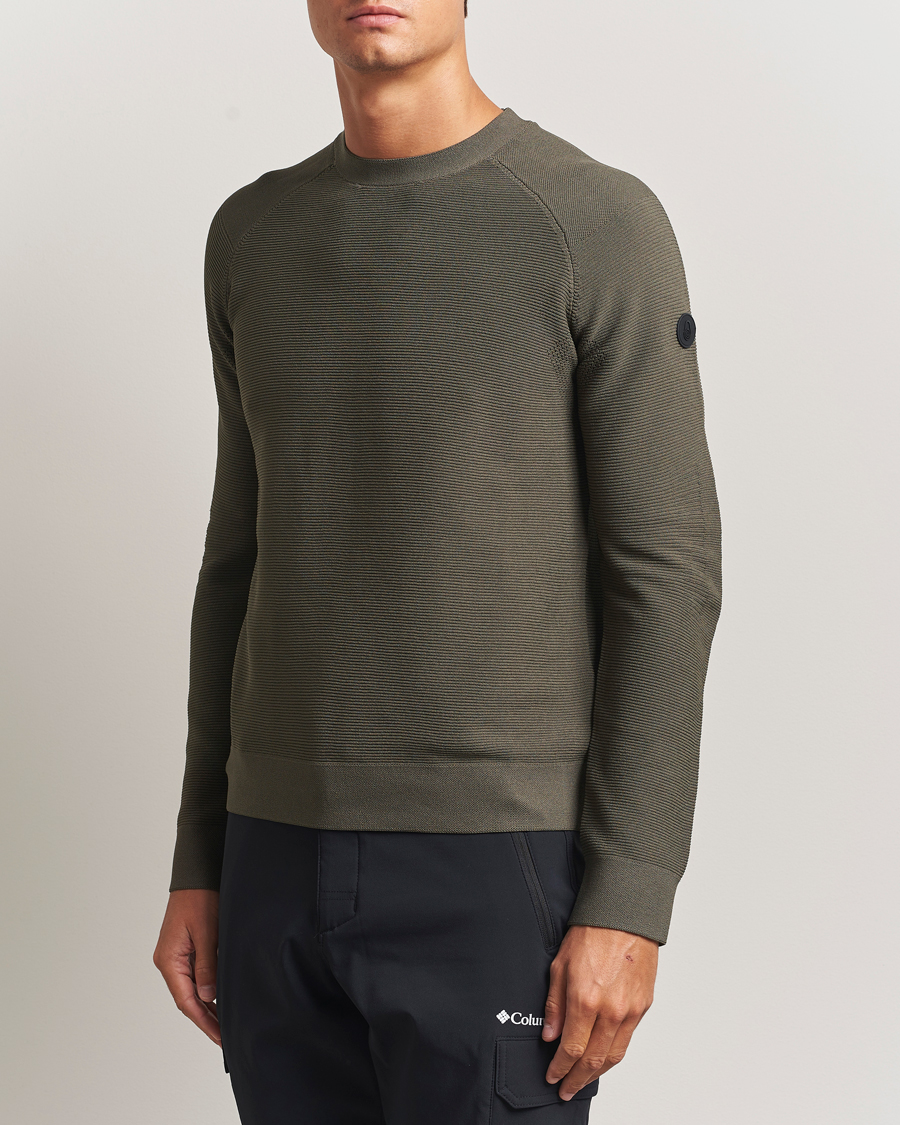 Heren | Truien | Sail Racing | Element Seamless Crew Neck Mud Green