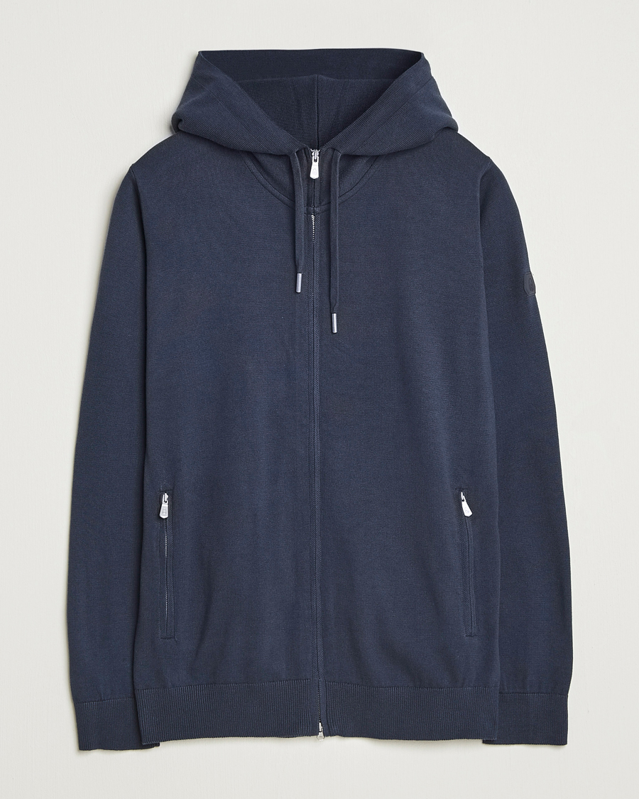Heren | Truien | Sail Racing | Bowman Knitted Full Zip Hoodie Navy