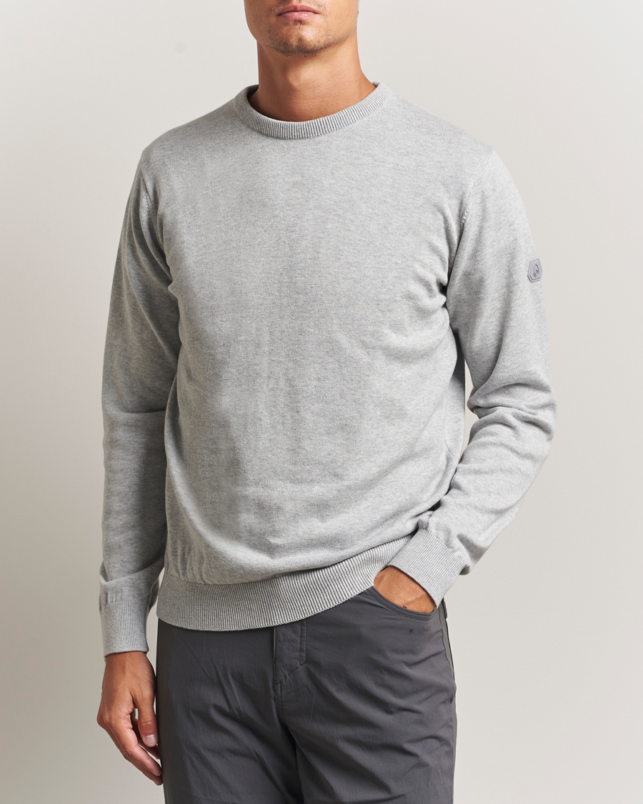 Heren | Truien | Sail Racing | Bowman Knitted Crew Neck Grey Melange