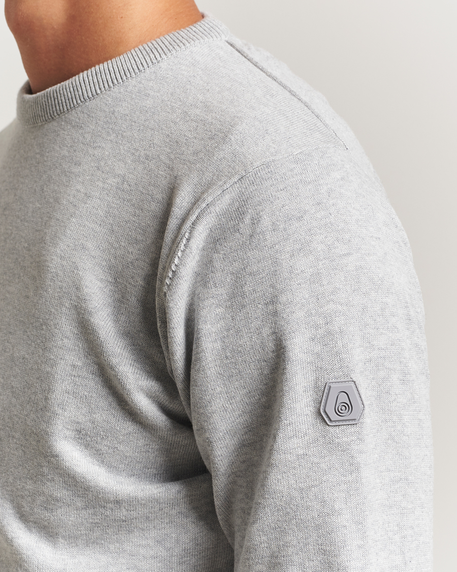 Heren | Truien | Sail Racing | Bowman Knitted Crew Neck Grey Melange