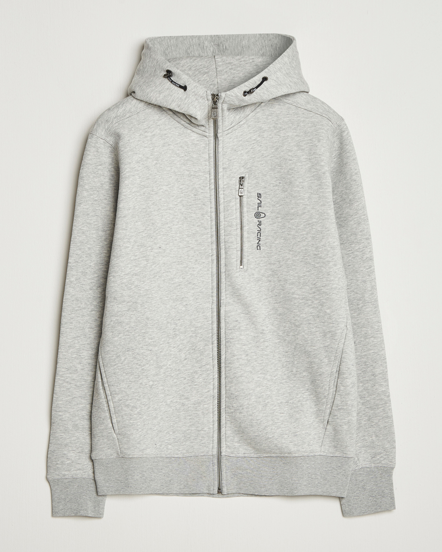 Heren | Truien | Sail Racing | Bowman Full Zip Hoodie Grey Melange