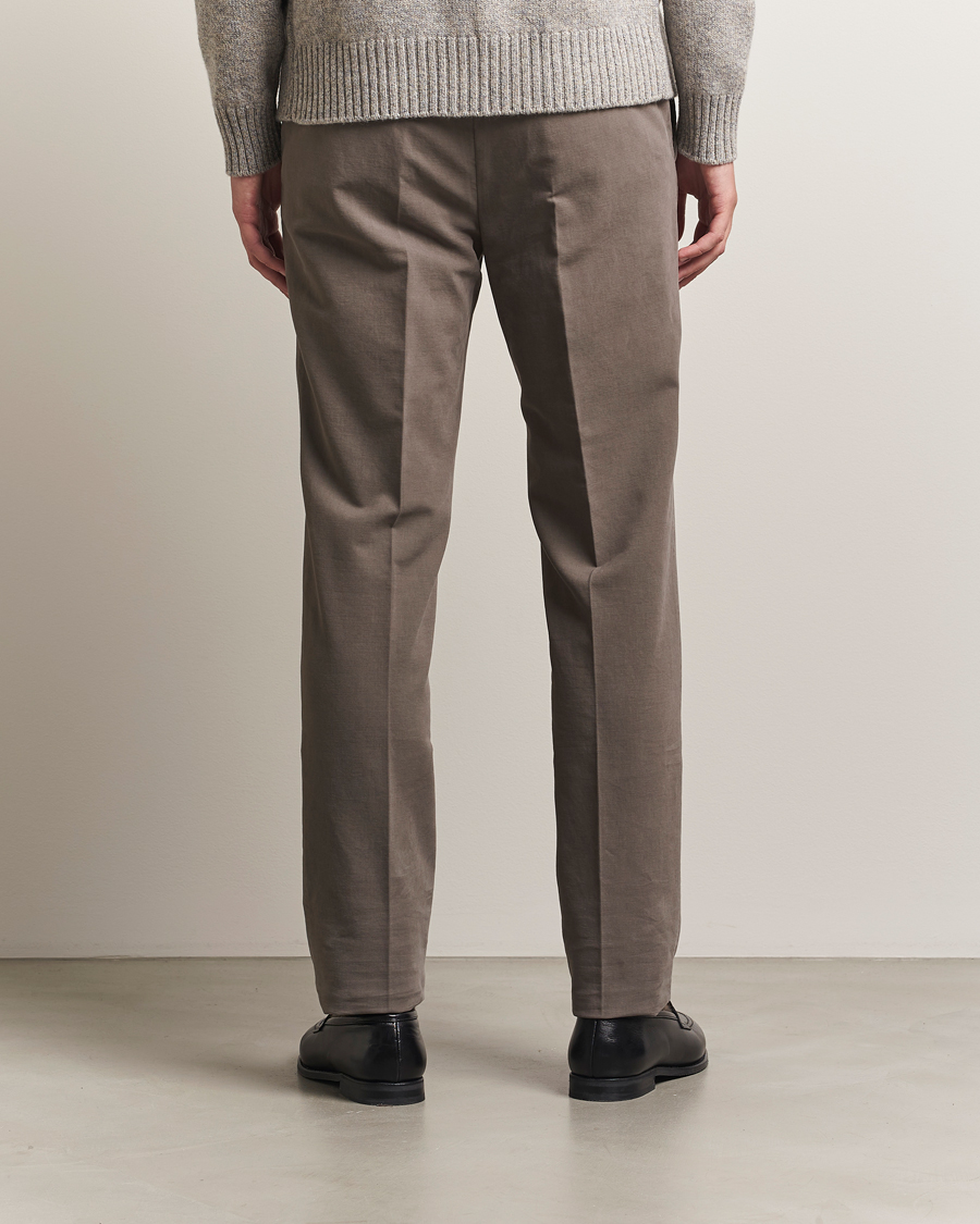 Heren | Broeken | Incotex | Regular Fit Cotton Stretch Chinos Grey