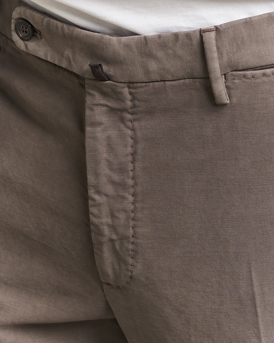 Heren | Broeken | Incotex | Regular Fit Cotton Stretch Chinos Grey