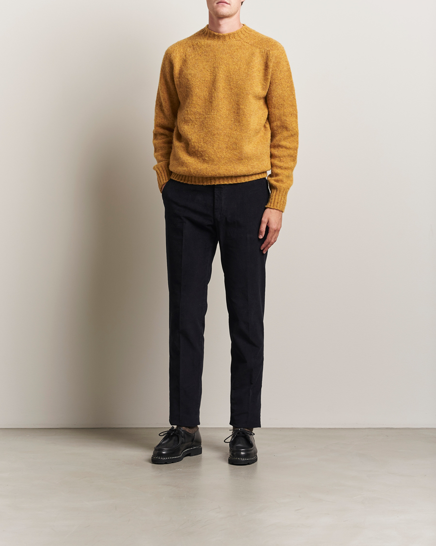 Heren | Broeken | Incotex | Slim Fit Baby Corduroy Trousers Navy