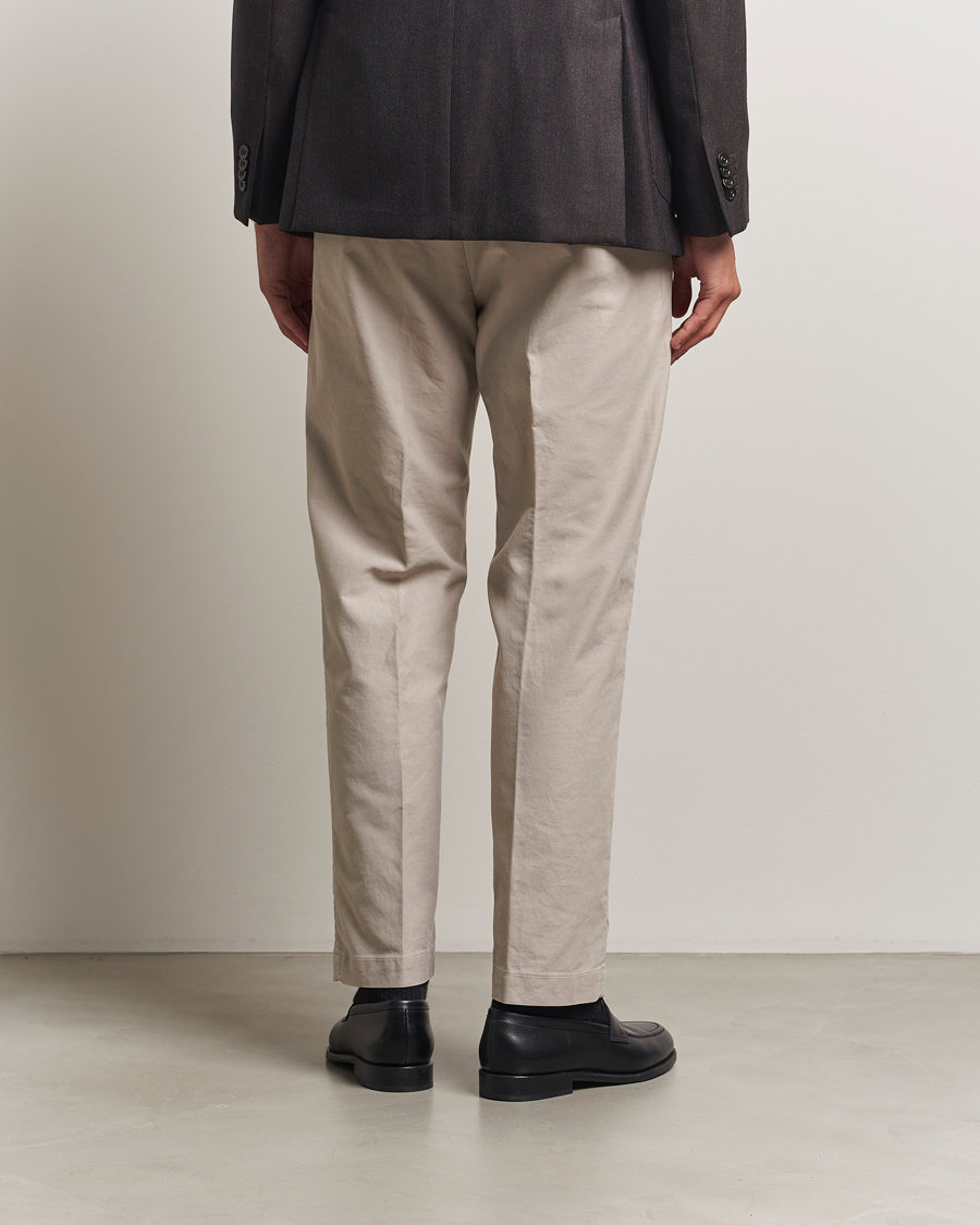 Heren | Broeken | Incotex | Regular Fit Garment Dyed Slacks Beige