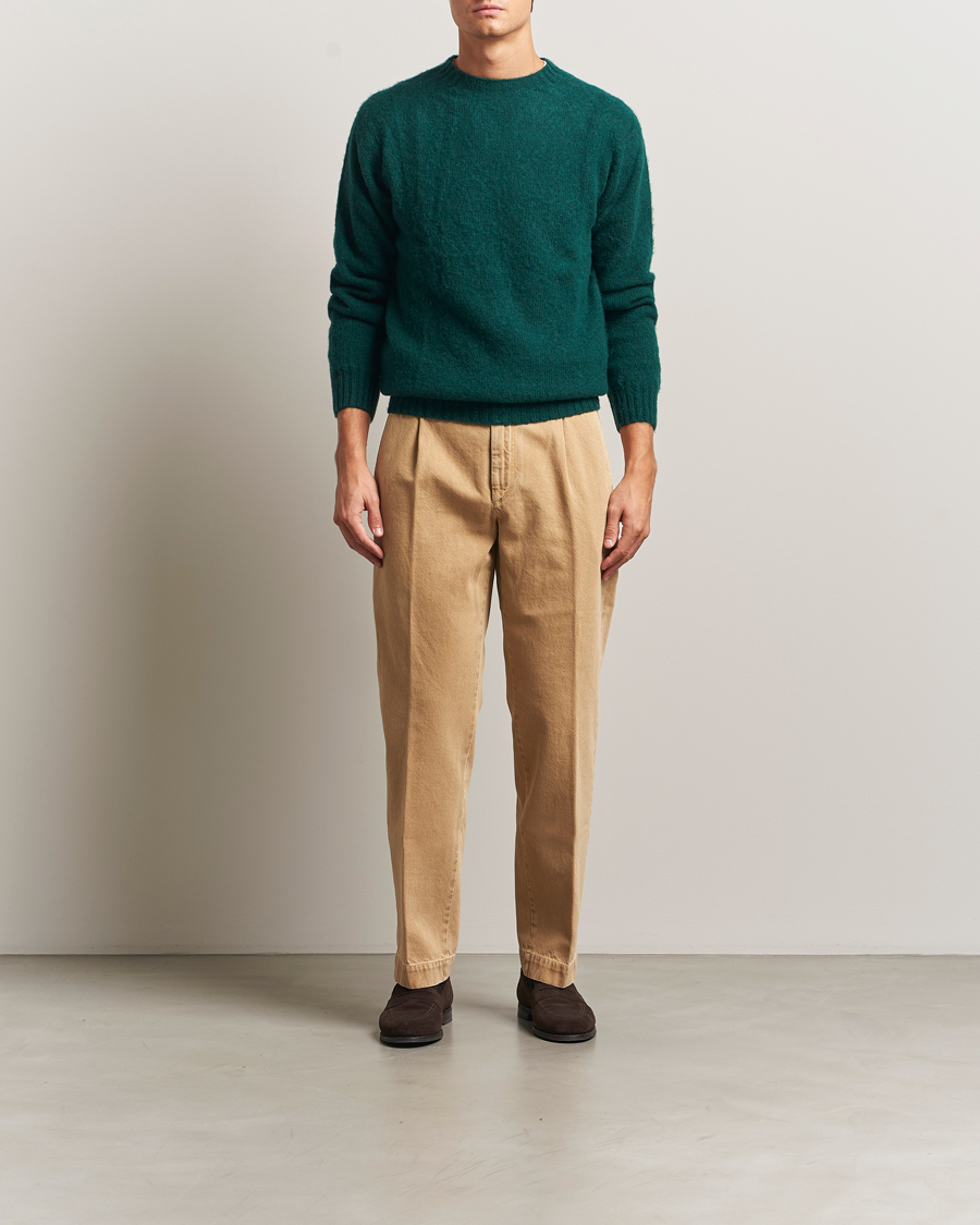 Heren | Broeken | Incotex | Regular Fit Bull Denim Slacks Beige
