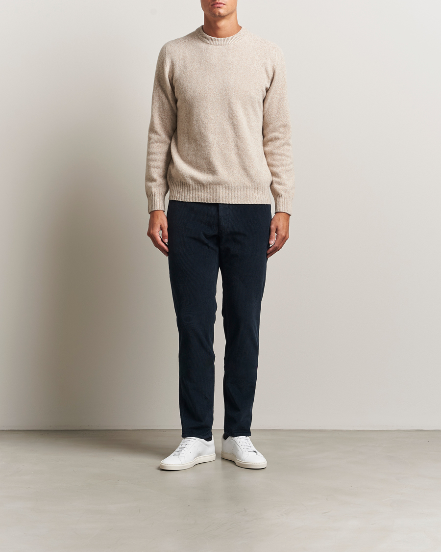 Heren | Broeken | Incotex | Slim Fit Leisure Cord Slacks Navy