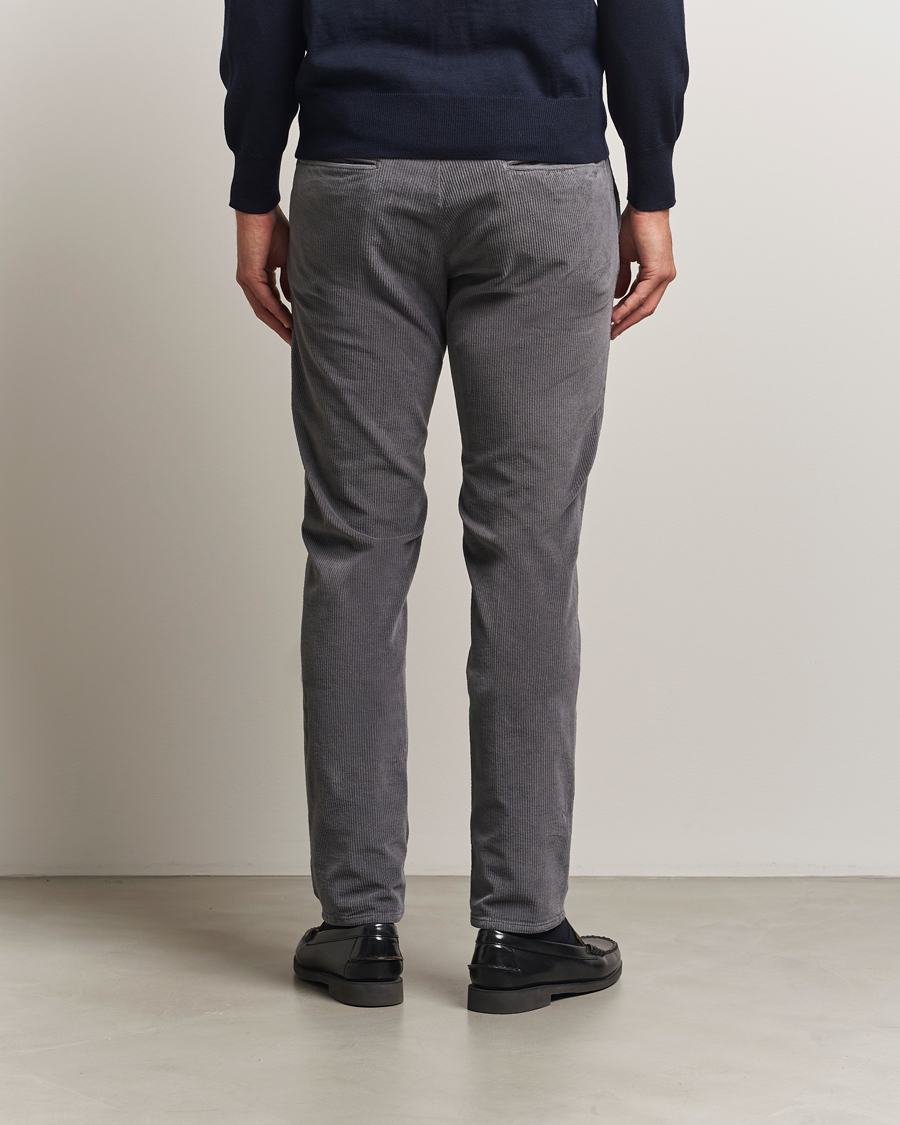 Heren | Broeken | Incotex | Slim Fit Leisure Cord Slacks Grey