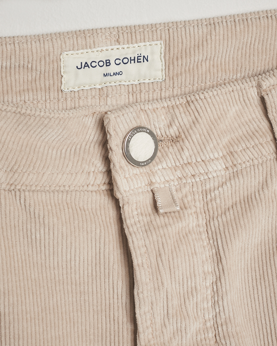 Heren | Broeken | Jacob Cohën | Bard 5-Pocket Medium Corduroy Trousers Off White