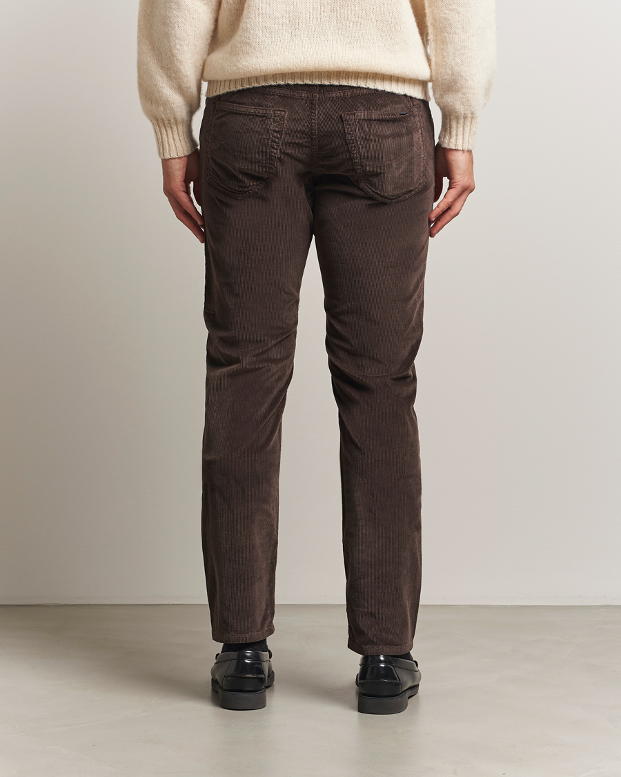 Heren | Broeken | Jacob Cohën | Bard 5-Pocket Medium Corduroy Trousers Brown
