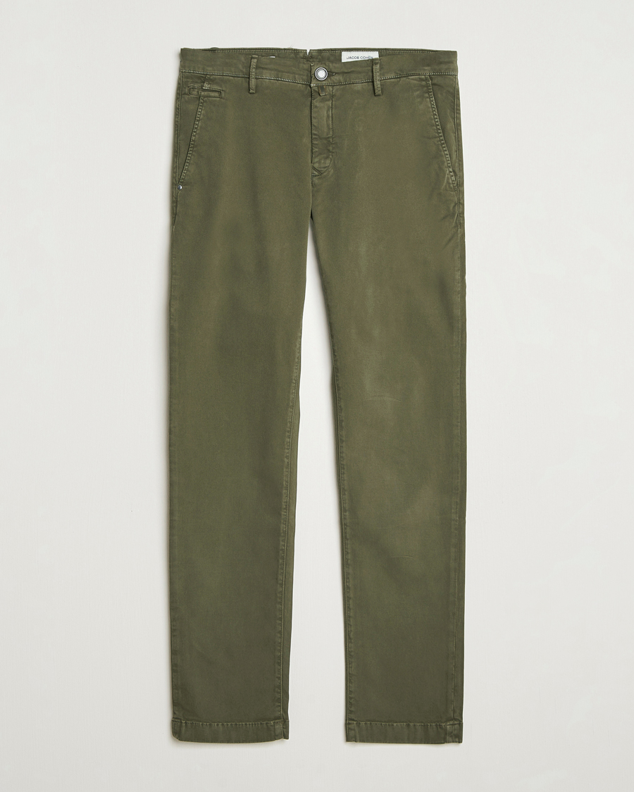 Heren | Broeken | Jacob Cohën | Bobby Cotton Chinos Green