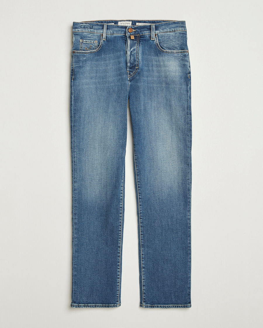 Heren | Jeans | Jacob Cohën | Edos Regular Straight Fit Jeans Light Blue