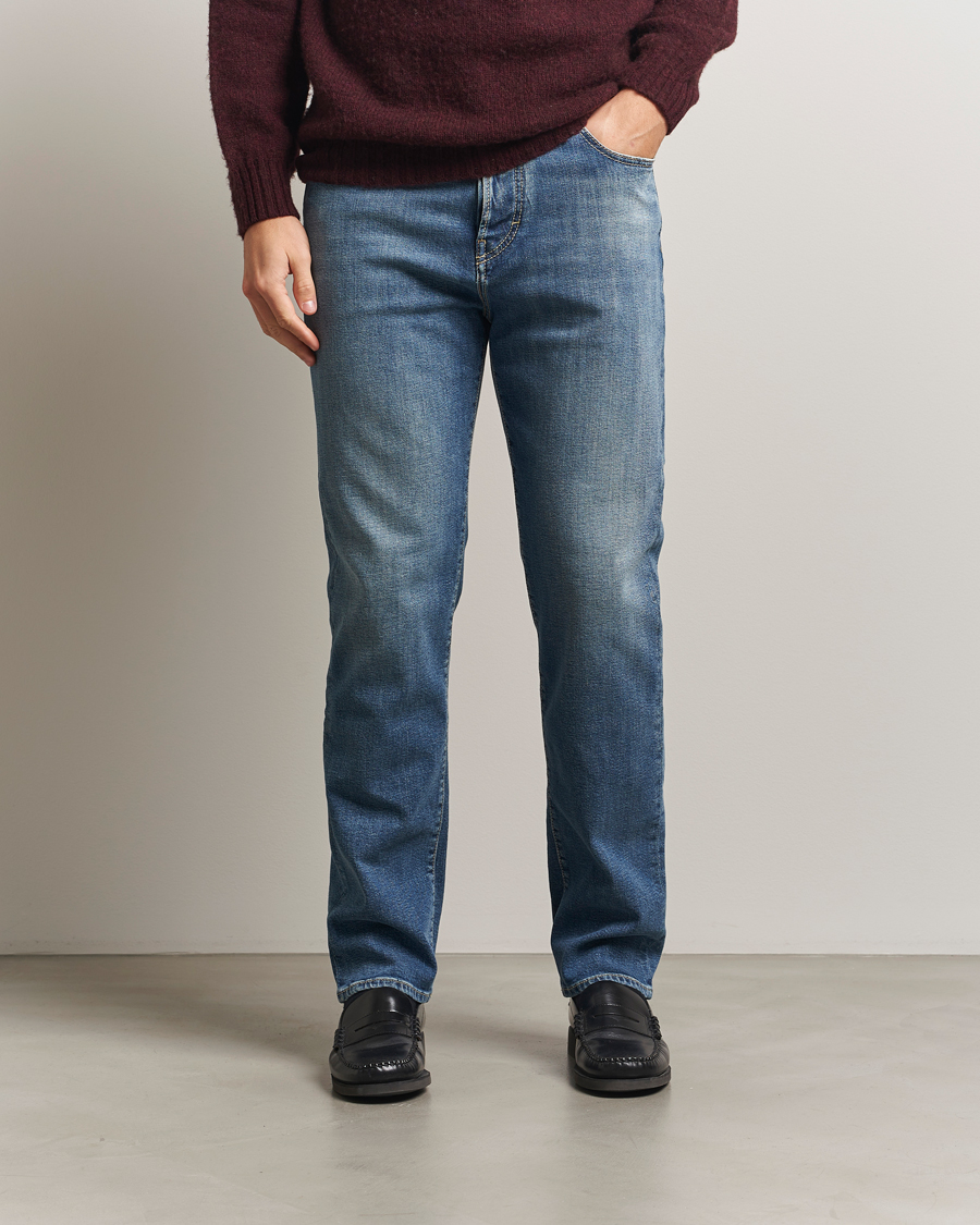 Heren | Jeans | Jacob Cohën | Edos Regular Straight Fit Jeans Light Blue