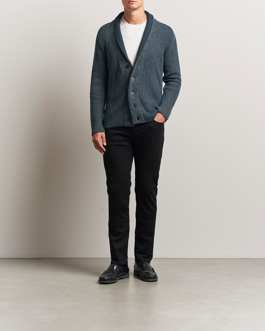 Heren | Jeans | Jacob Cohën | Bard Slim Fit Stretch Jeans Stay Black
