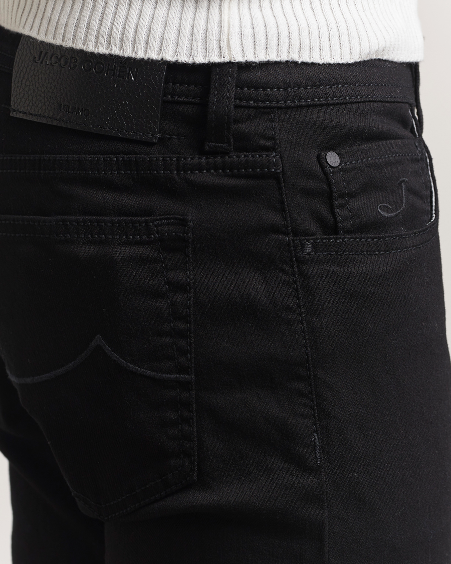 Heren | Jeans | Jacob Cohën | Bard Slim Fit Stretch Jeans Stay Black
