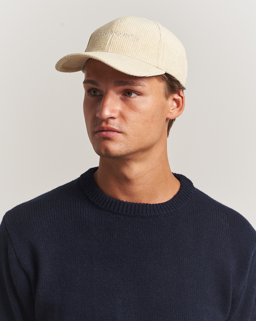 Heren | Hoeden en petten | Jacob Cohën | Corduroy Logo Cap Creme