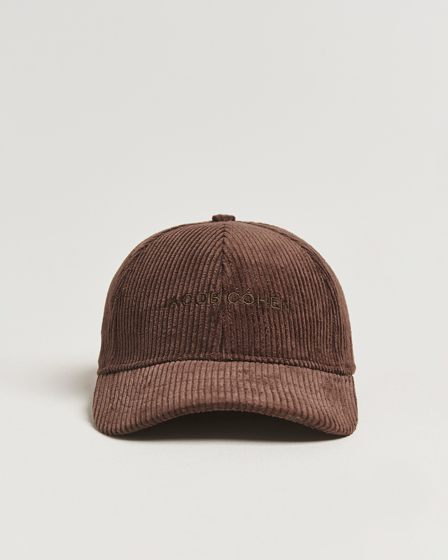 Heren | Hoeden en petten | Jacob Cohën | Corduroy Logo Cap Brown