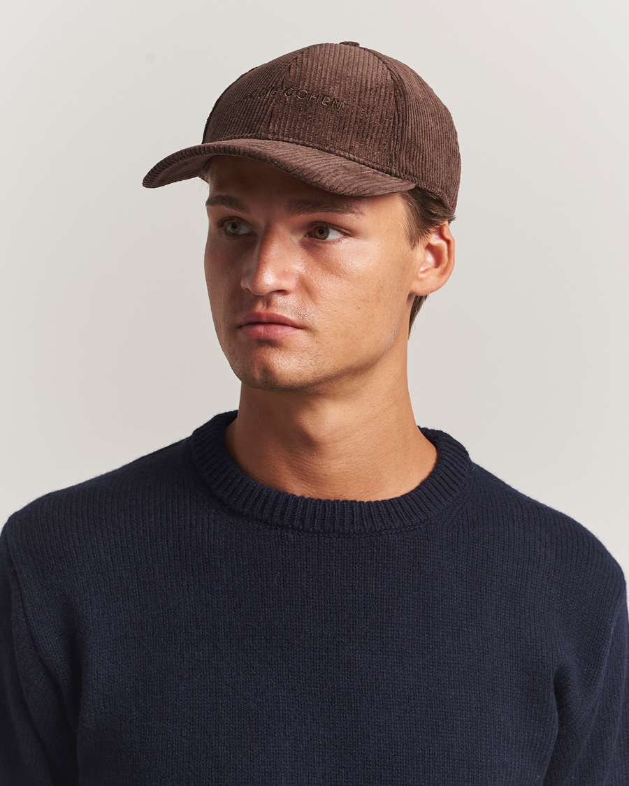 Heren | Hoeden en petten | Jacob Cohën | Corduroy Logo Cap Brown