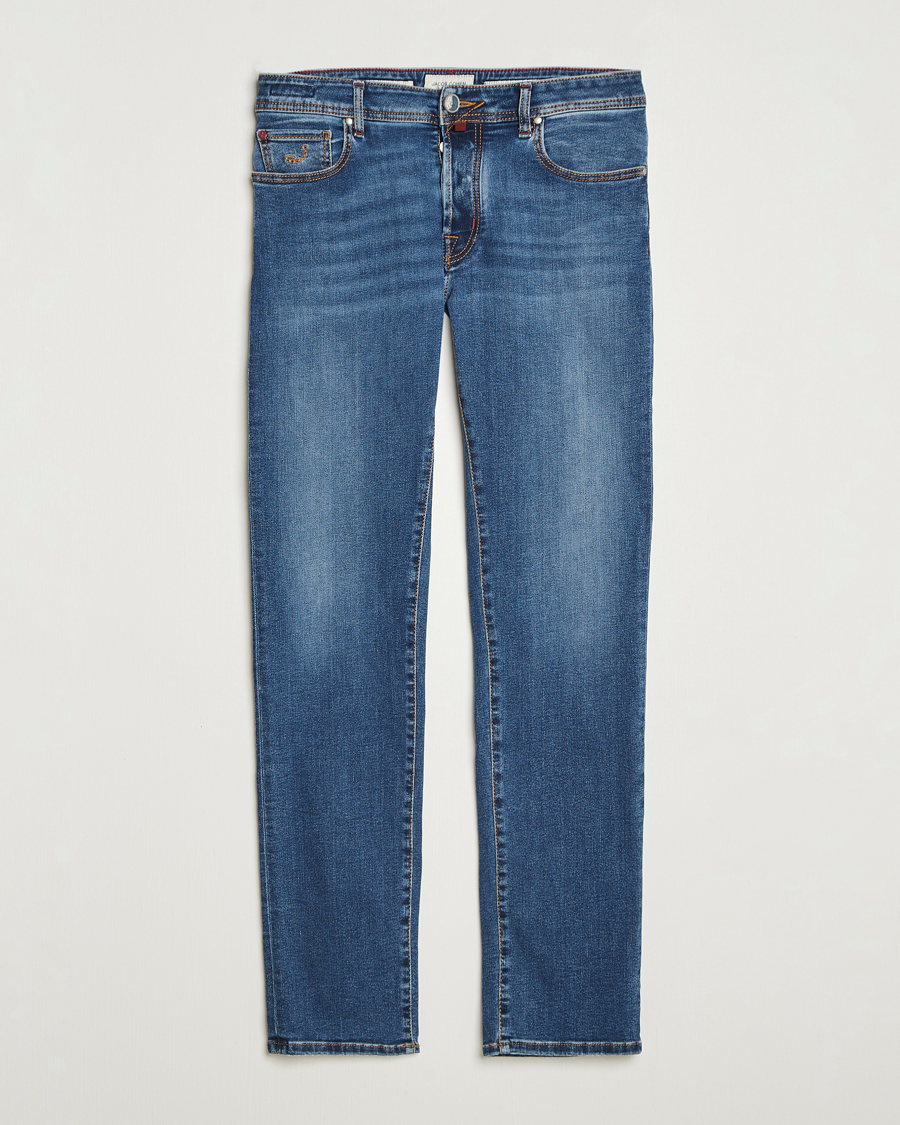 Heren | Jeans | Jacob Cohën | Bard Olympics Slim Fit Stretch Jeans Medium Blue