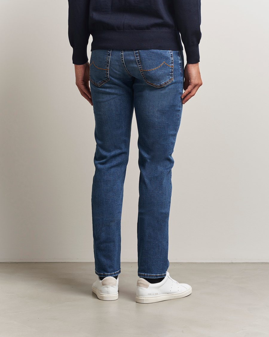 Heren | Jeans | Jacob Cohën | Bard Olympics Slim Fit Stretch Jeans Medium Blue
