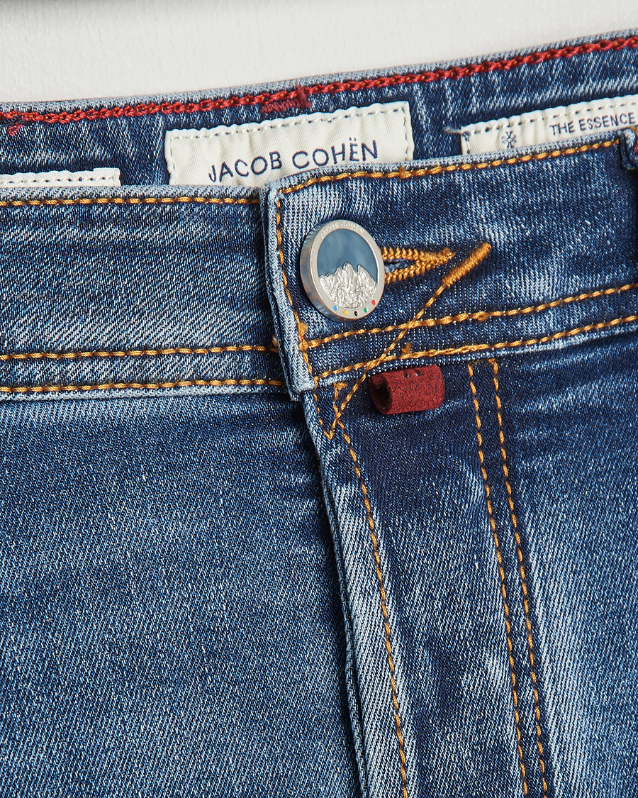 Heren | Jeans | Jacob Cohën | Bard Olympics Slim Fit Stretch Jeans Medium Blue