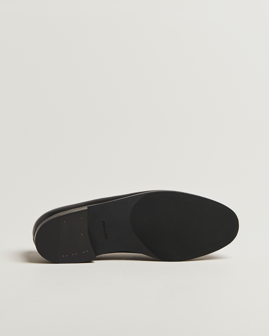 Heren | Instappers | John Lobb | Lopez Penny Loafer Black Grain