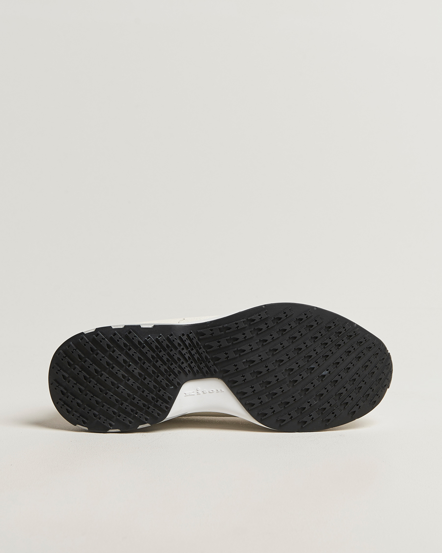 Heren | Sneakers | Kiton | Luxury Running Sneakers White Deerskin
