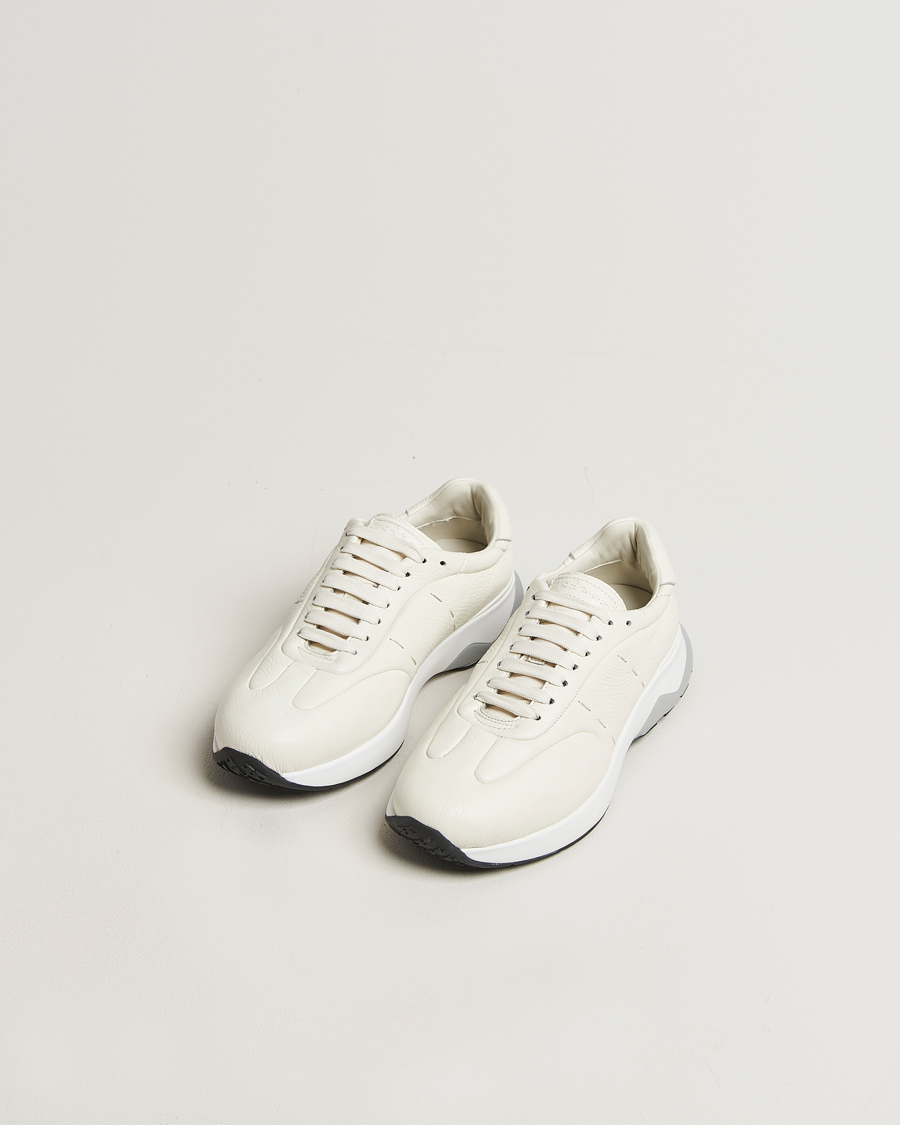 Heren | Sneakers | Kiton | Luxury Running Sneakers White Deerskin