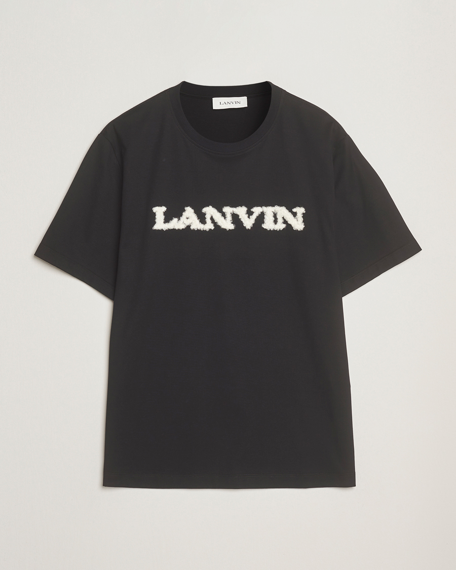 Heren | T-shirts | Lanvin | Shearling Logo T-Shirt Black