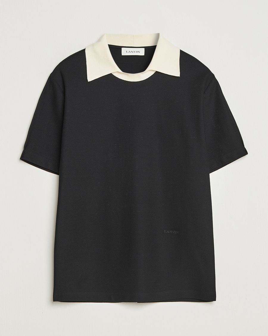 Heren | Truien | Lanvin | Collar T-shirt Black
