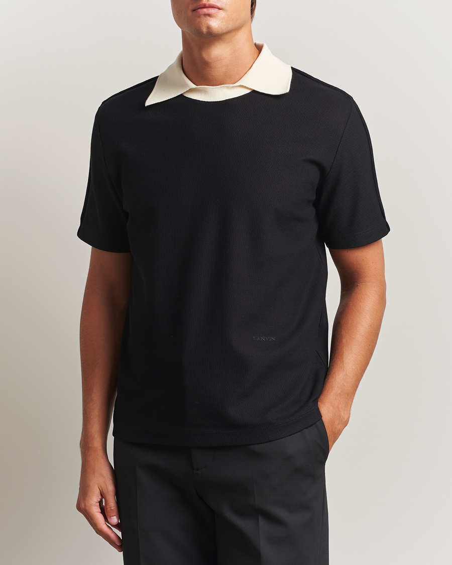 Heren | Truien | Lanvin | Collar T-shirt Black