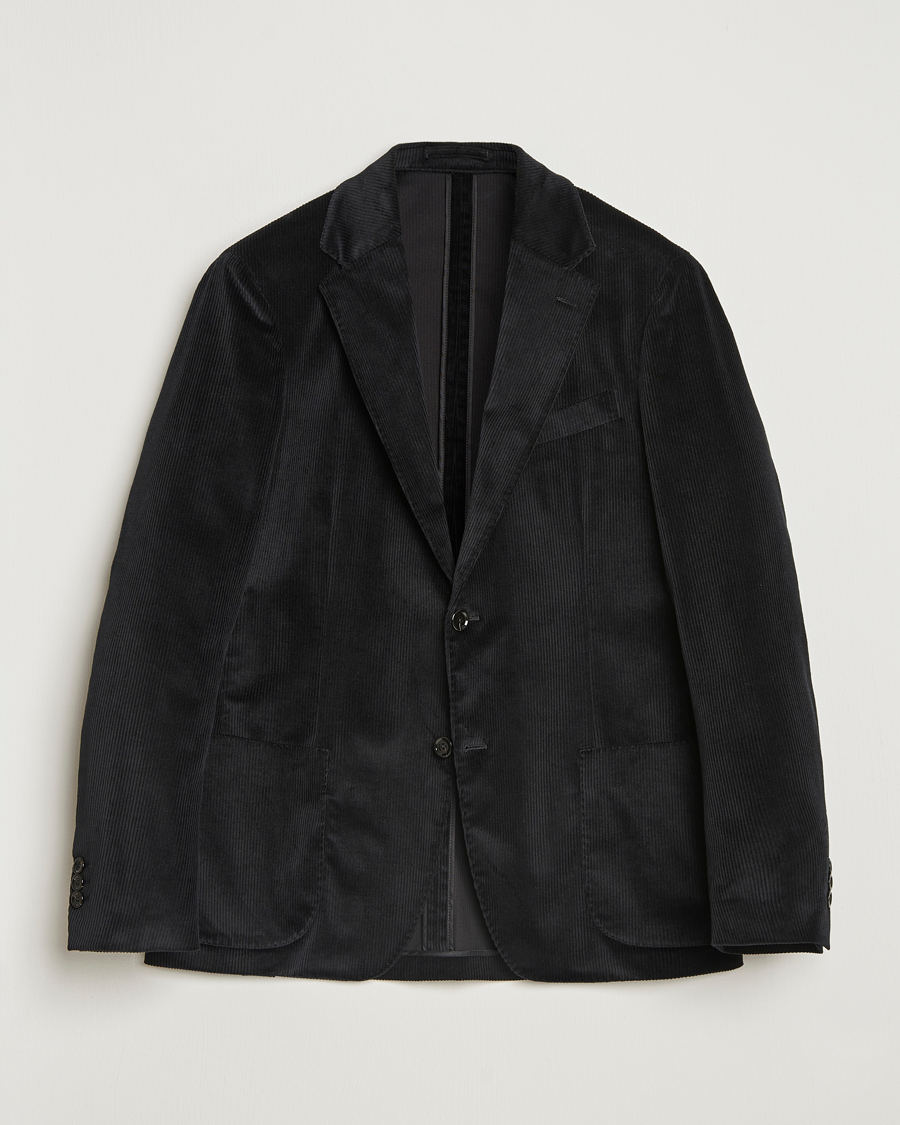 Heren | Blazers | Lardini | Cotton Corduroy Blazer Black