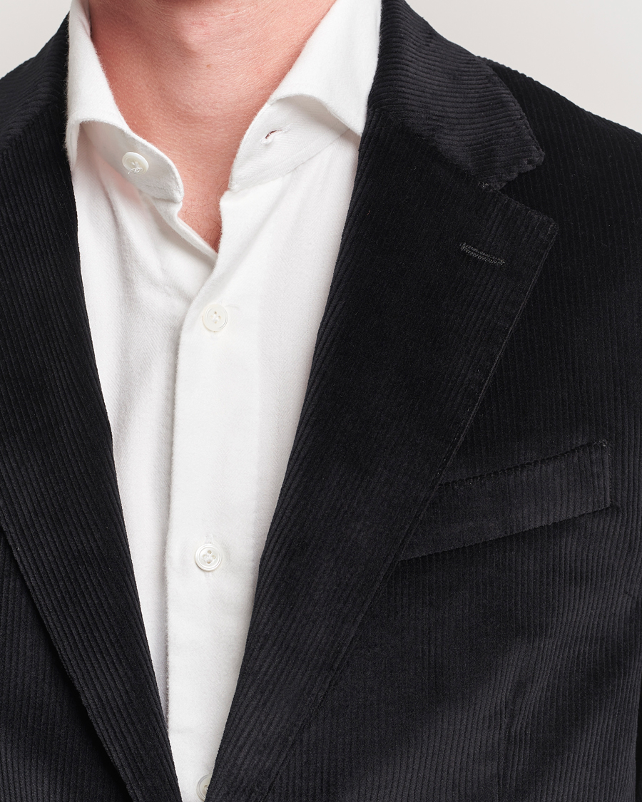 Heren | Blazers | Lardini | Cotton Corduroy Blazer Black