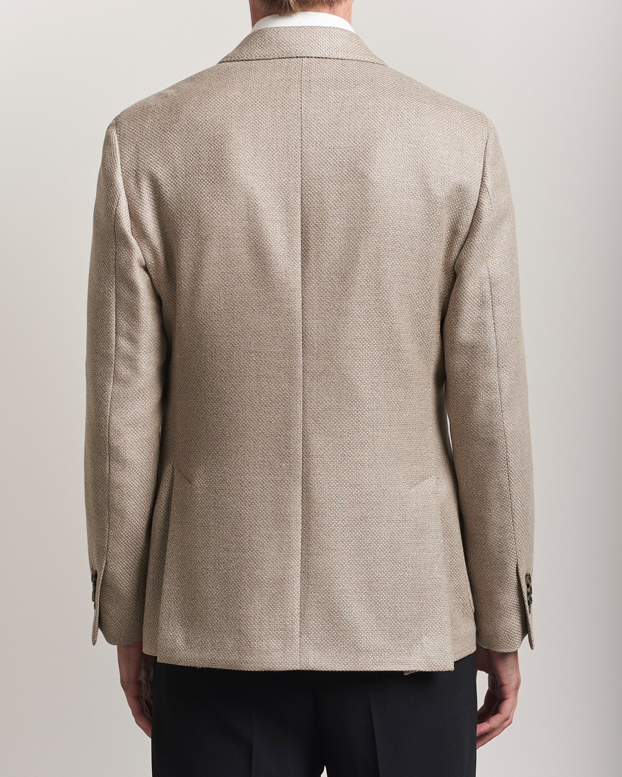 Heren | Blazers | Lardini | Double Breasted Wool/Silk/Cashmere Blazer Beige