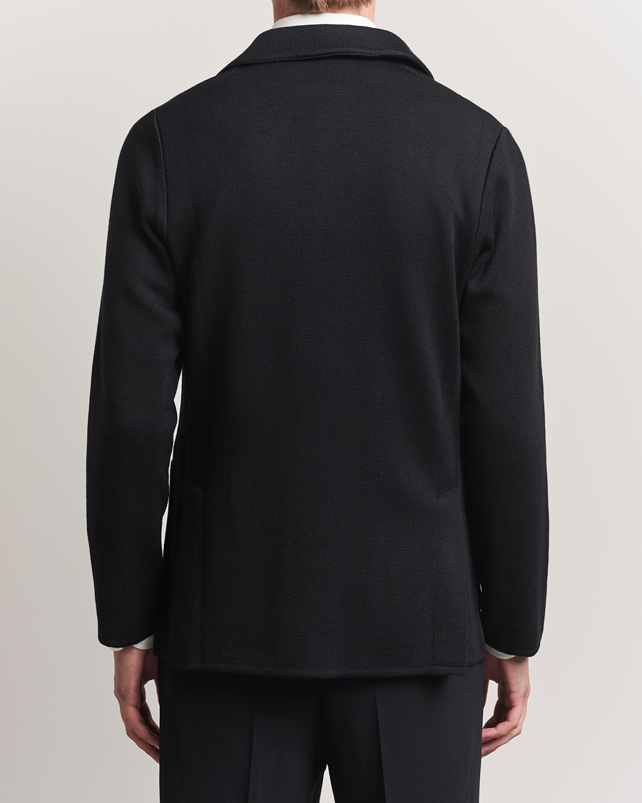 Heren | Blazers | Lardini | Knitted Wool Blazer Black
