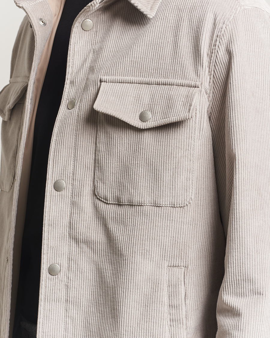 Heren | Jassen | Lardini | Corduroy Overshirt Taupe