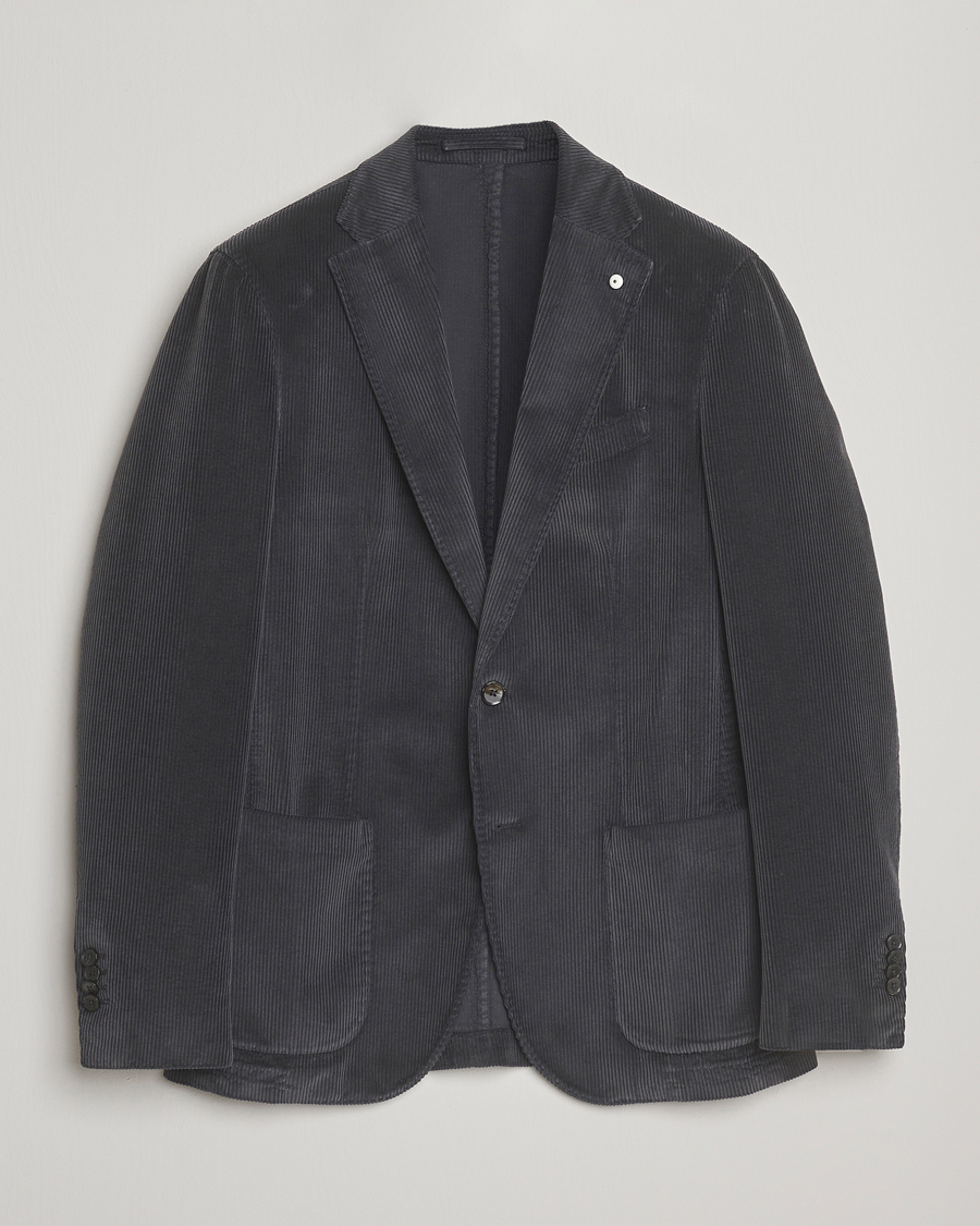 Heren | Blazers | L.B.M. 1911 | Jack Corduroy Blazer Dark Grey