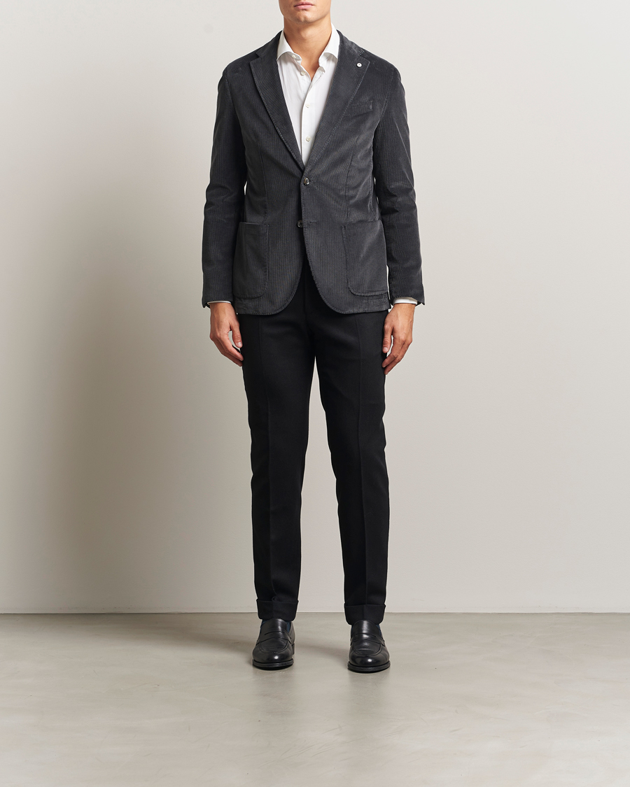Heren | Blazers | L.B.M. 1911 | Jack Corduroy Blazer Dark Grey