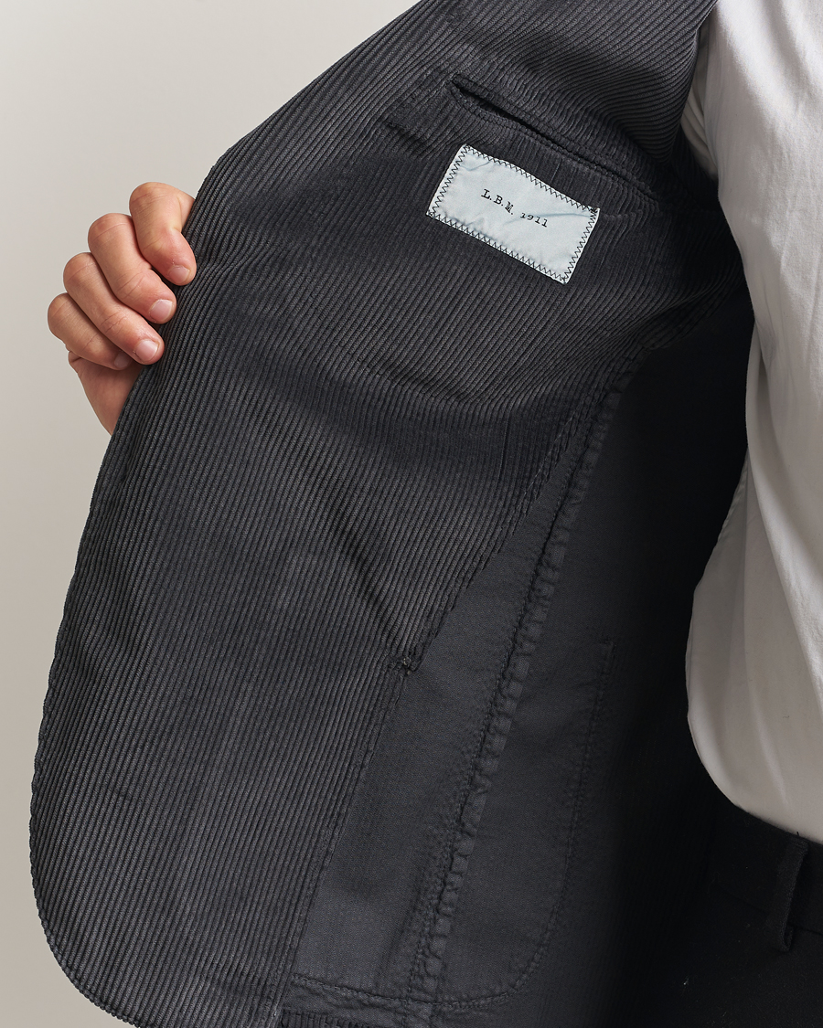 Heren | Blazers | L.B.M. 1911 | Jack Corduroy Blazer Dark Grey