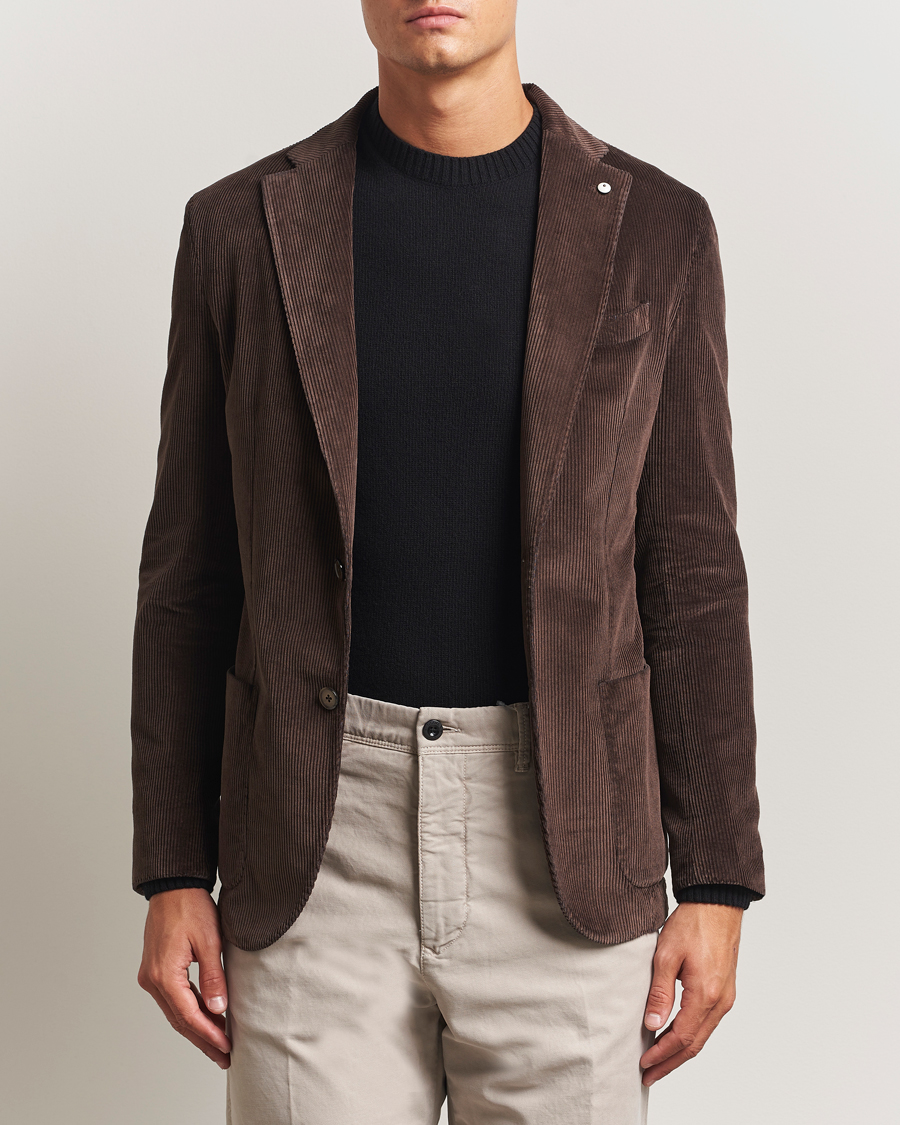 Heren | Blazers | L.B.M. 1911 | Jack Corduroy Blazer Dark Brown
