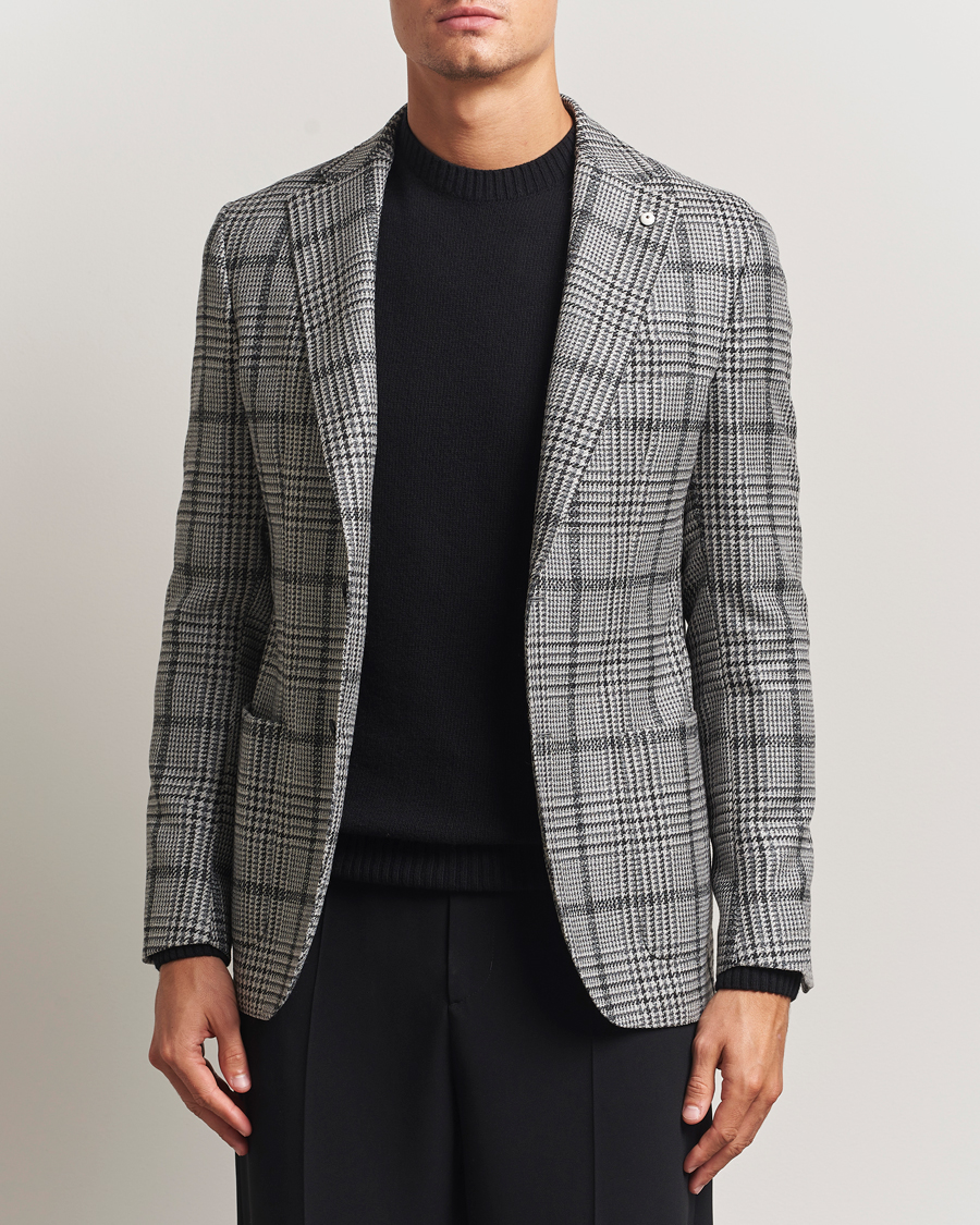 Heren | Blazers | L.B.M. 1911 | Jack Checked Wool Blazer Grey