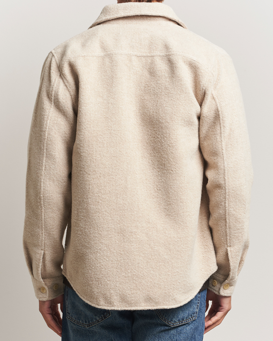 Heren | Overhemden | LES DEUX | Lennon Bouclé Overshirt Ivory