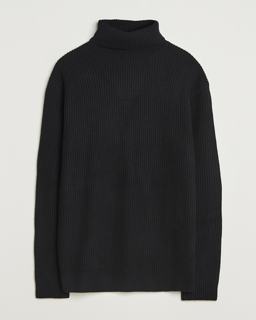 Heren | Truien | LES DEUX | Eddie Wool Rib Rollneck Black