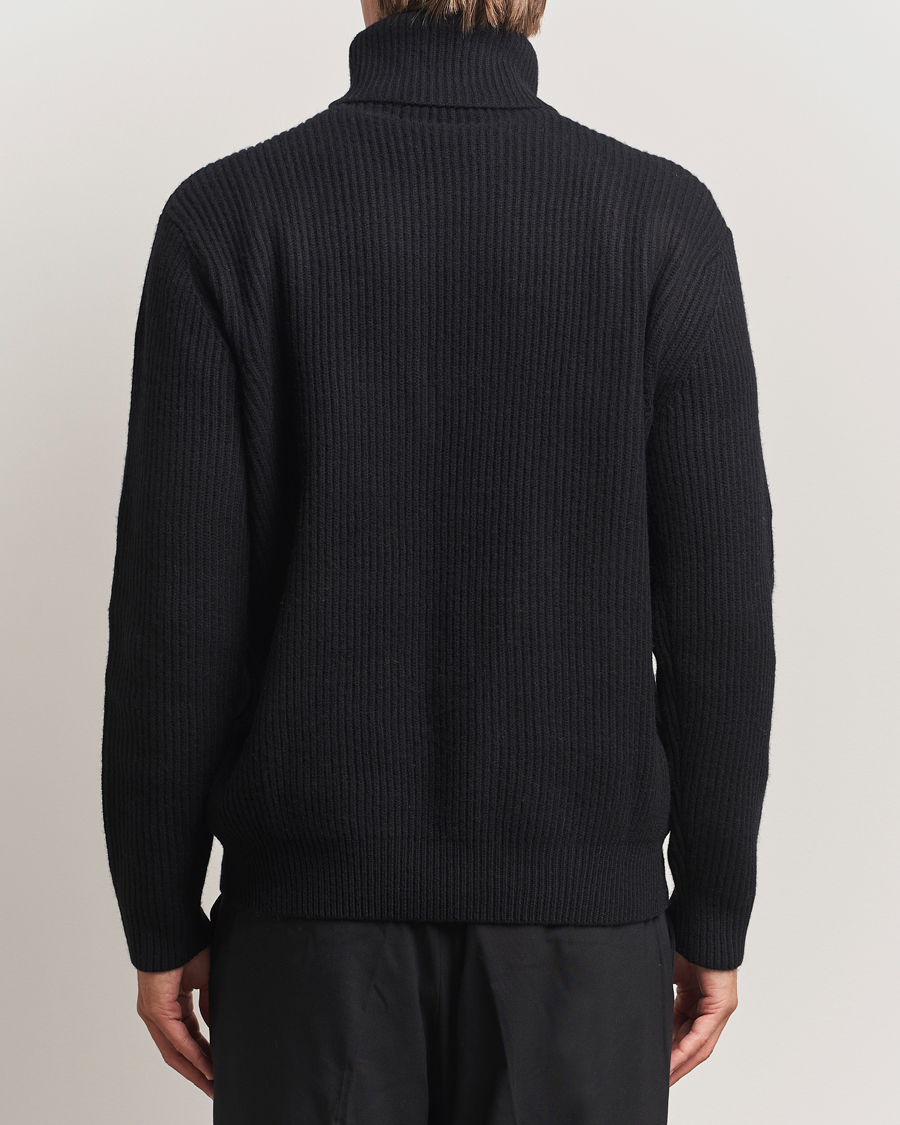 Heren | Truien | LES DEUX | Eddie Wool Rib Rollneck Black