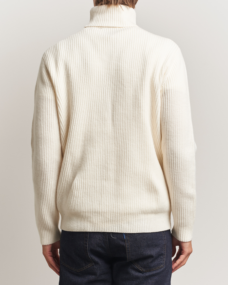 Heren | Truien | LES DEUX | Eddie Wool Rib Rollneck Ivory