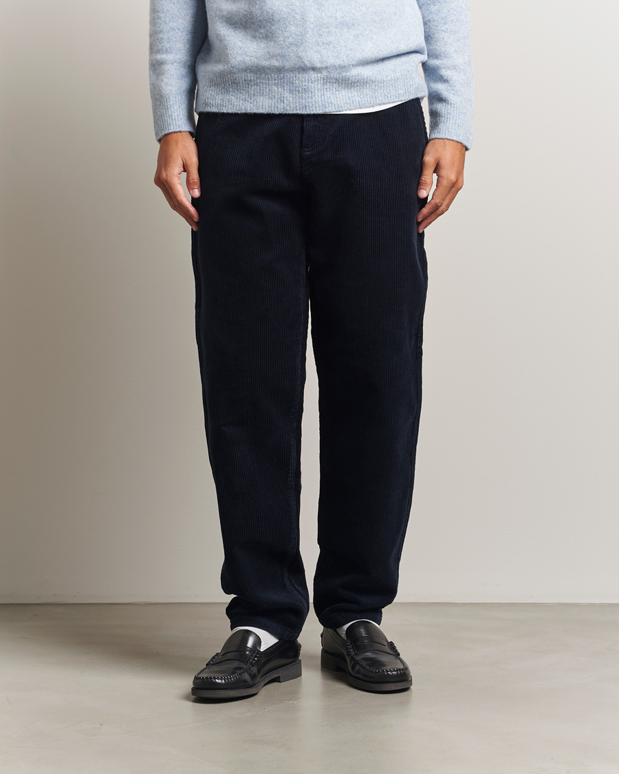Heren | Broeken | LES DEUX | Kody Corduroy Pants Dark Navy
