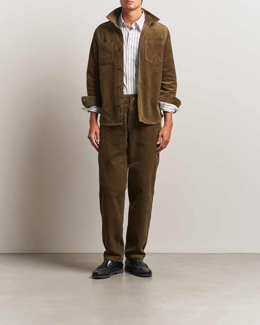 Heren | Broeken | LES DEUX | Kody Corduroy Pants Military Olive