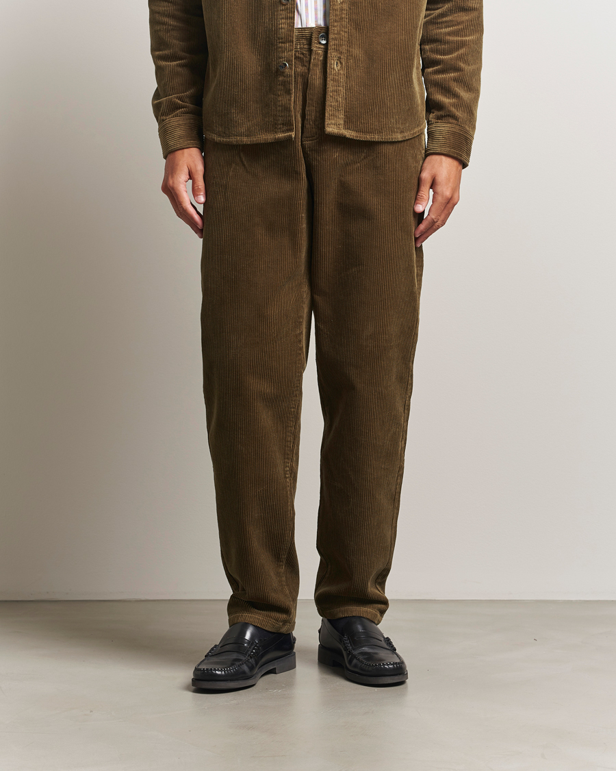 Heren | Broeken | LES DEUX | Kody Corduroy Pants Military Olive